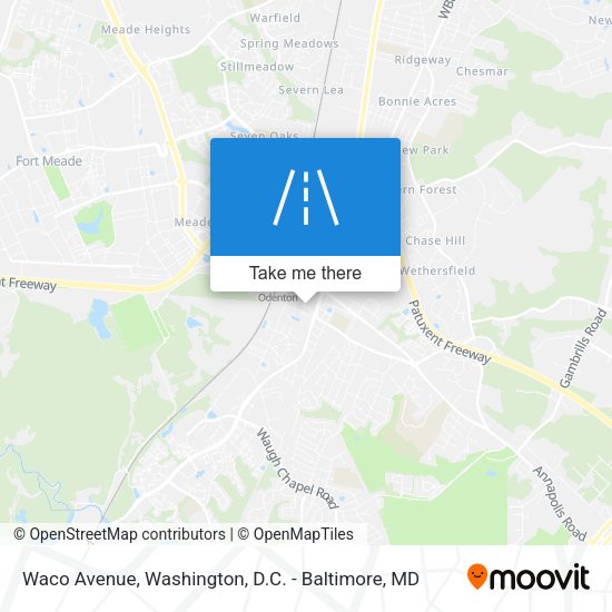 Mapa de Waco Avenue