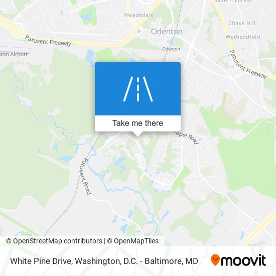 White Pine Drive map