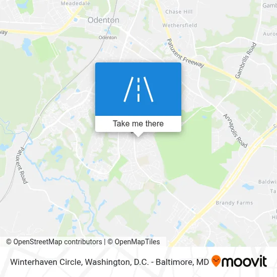 Winterhaven Circle map