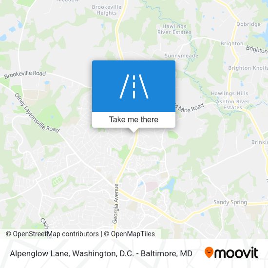 Alpenglow Lane map
