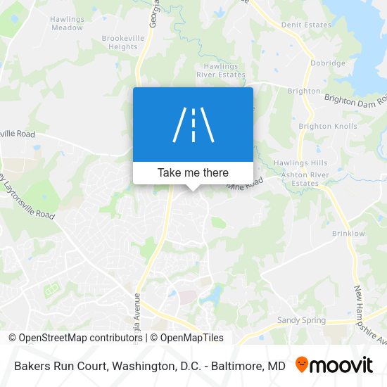 Mapa de Bakers Run Court