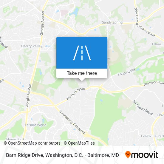 Barn Ridge Drive map