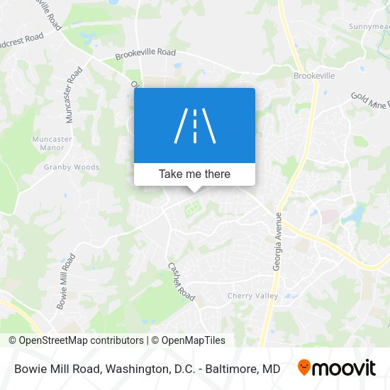 Mapa de Bowie Mill Road