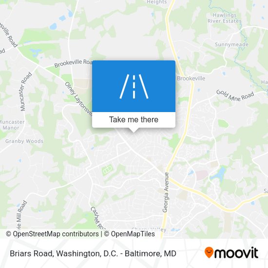 Briars Road map