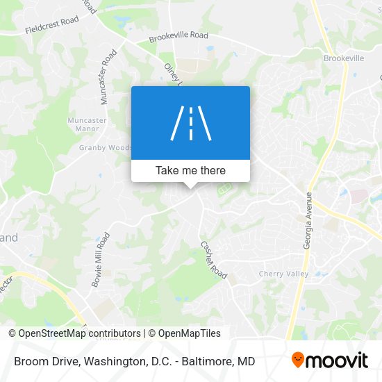 Broom Drive map