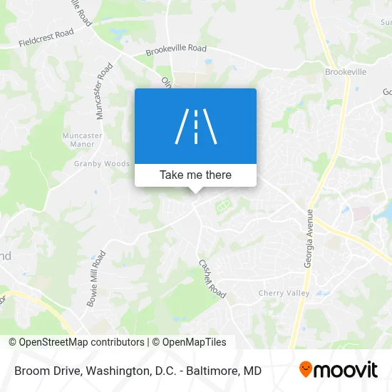Broom Drive map