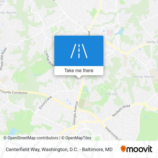 Mapa de Centerfield Way