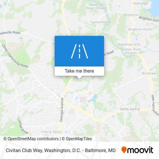 Civitan Club Way map