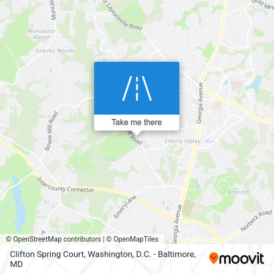 Clifton Spring Court map