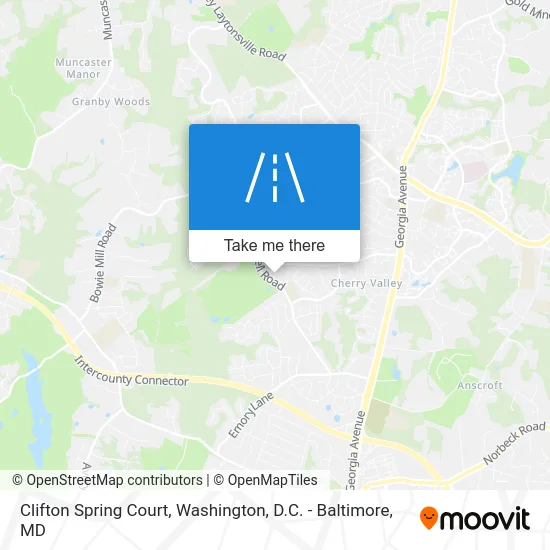 Clifton Spring Court map