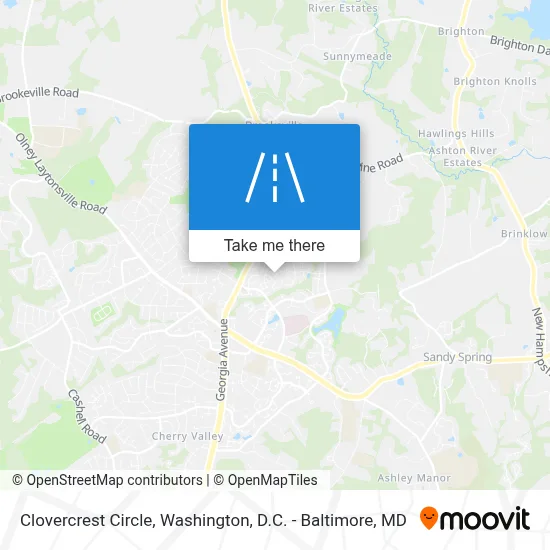 Clovercrest Circle map