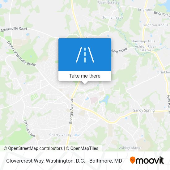 Clovercrest Way map