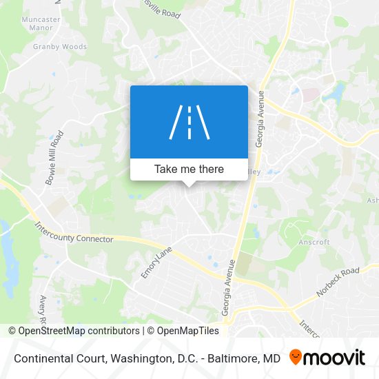 Mapa de Continental Court