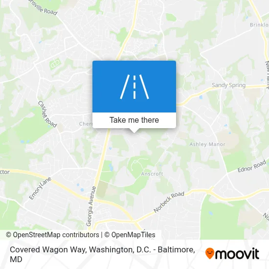 Covered Wagon Way map