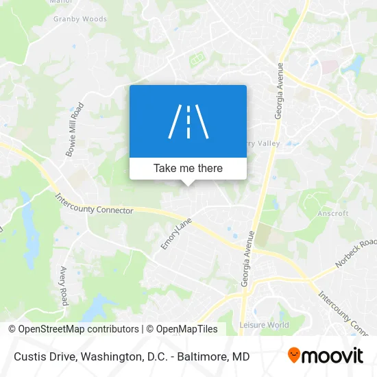 Custis Drive map