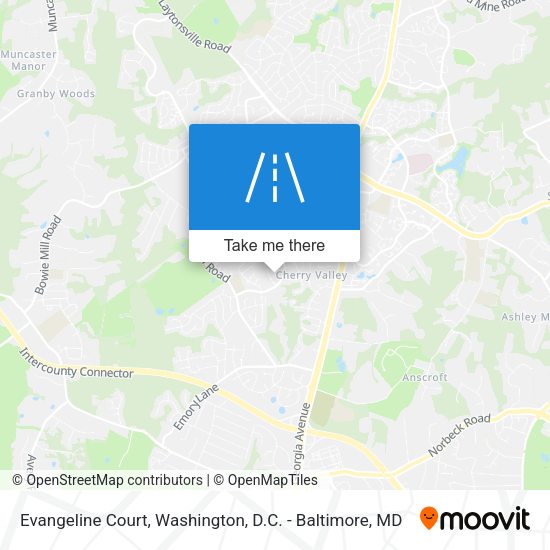 Evangeline Court map