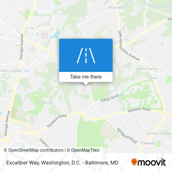 Excaliber Way map