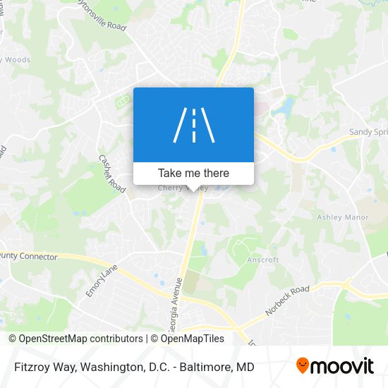 Fitzroy Way map