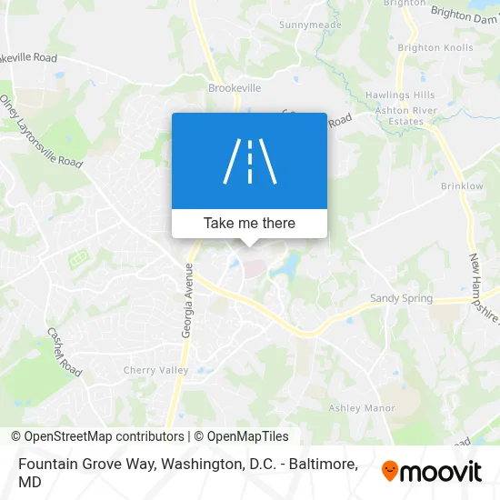 Fountain Grove Way map