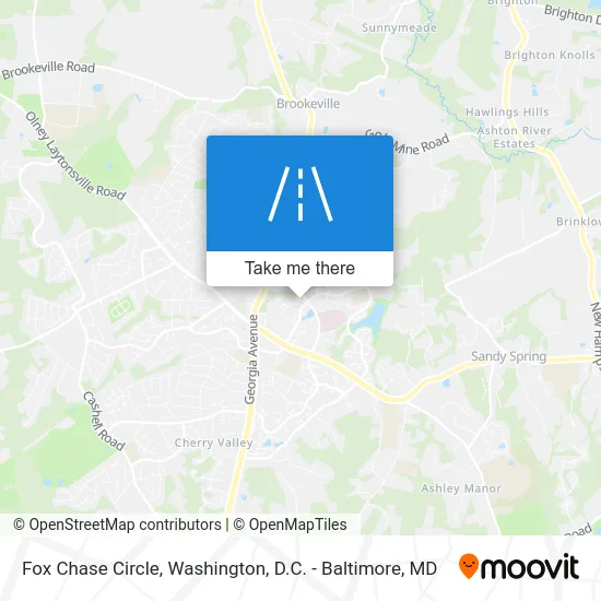 Fox Chase Circle map