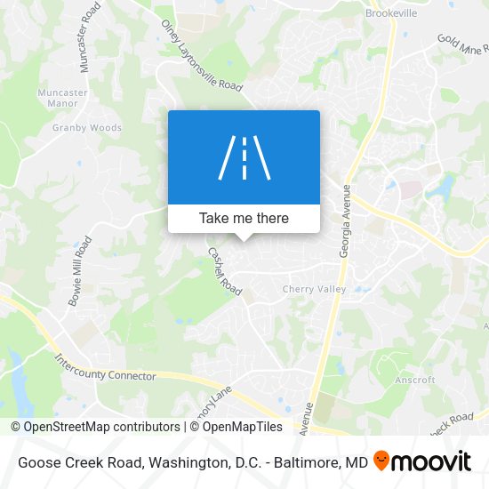 Goose Creek Road map