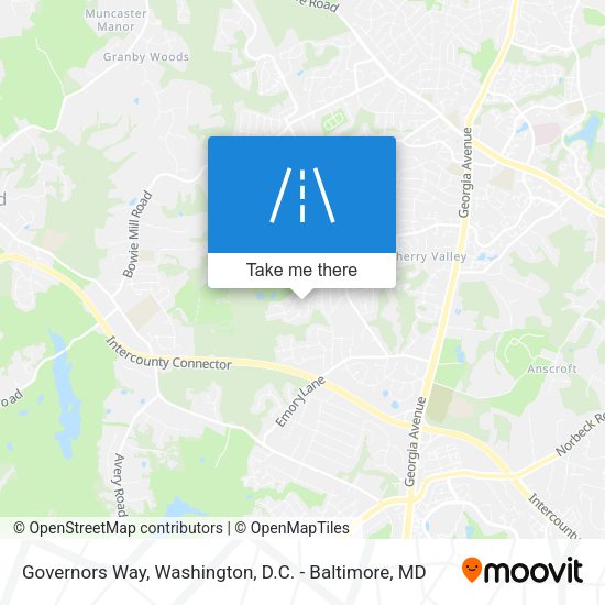 Governors Way map