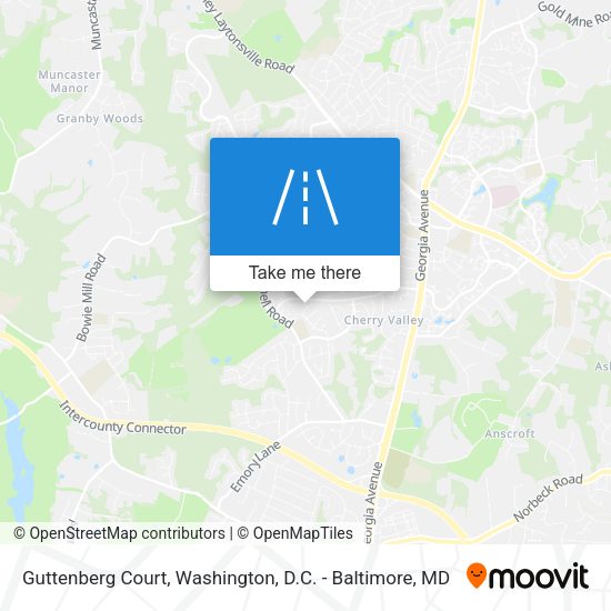 Mapa de Guttenberg Court