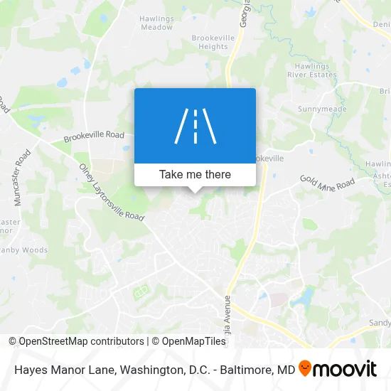 Hayes Manor Lane map