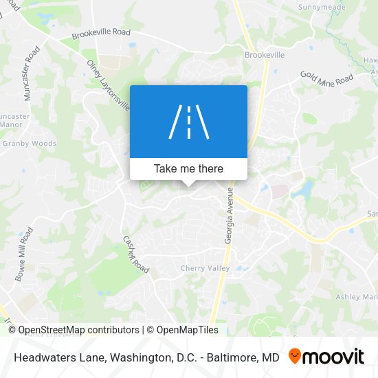 Mapa de Headwaters Lane
