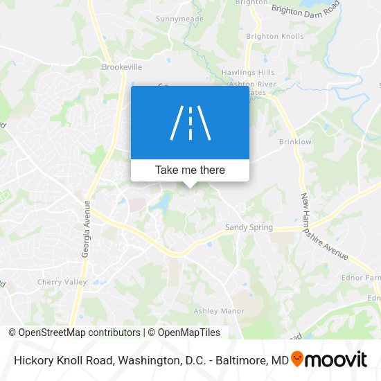 Hickory Knoll Road map