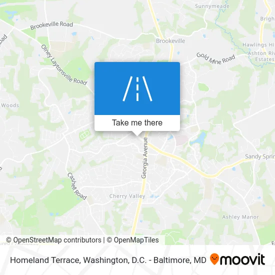 Homeland Terrace map