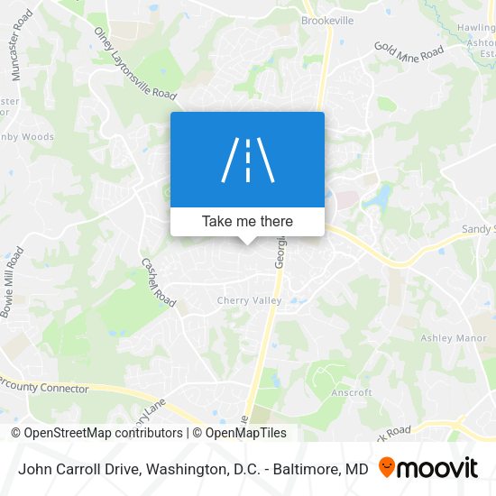John Carroll Drive map