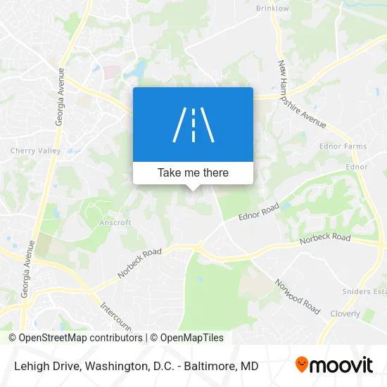 Lehigh Drive map