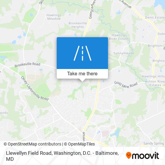 Mapa de Llewellyn Field Road