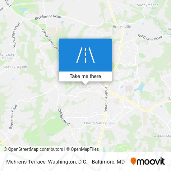 Mehrens Terrace map