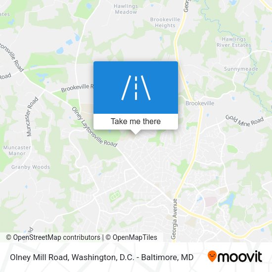 Olney Mill Road map