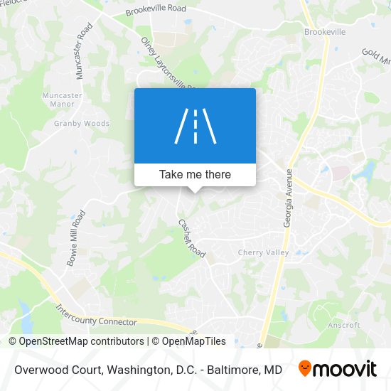 Overwood Court map