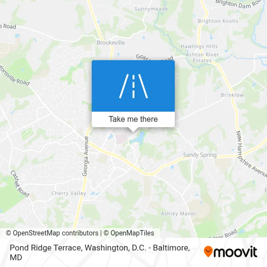 Pond Ridge Terrace map