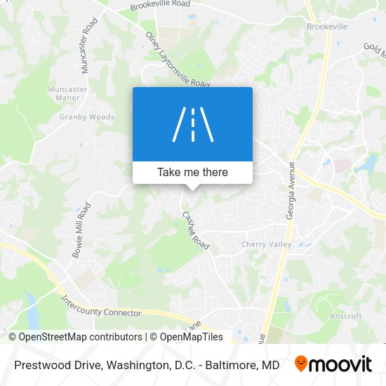 Prestwood Drive map