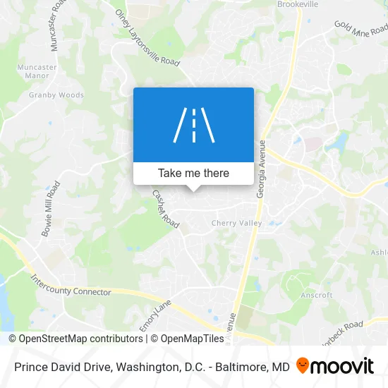 Prince David Drive map