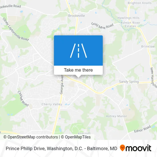 Prince Philip Drive map