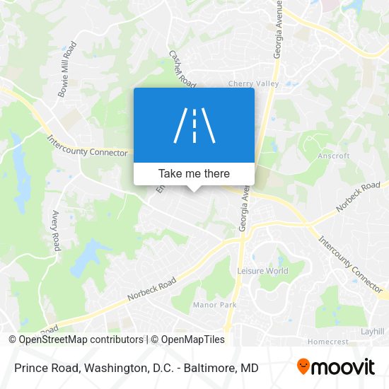 Prince Road map