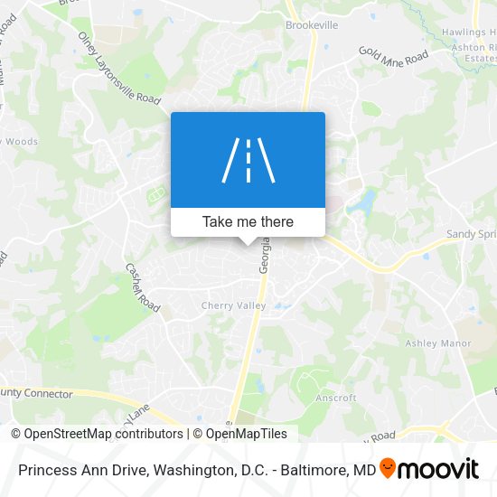 Princess Ann Drive map
