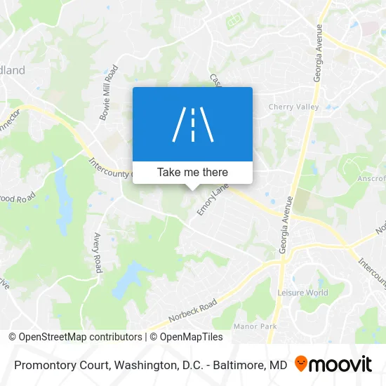 Promontory Court map