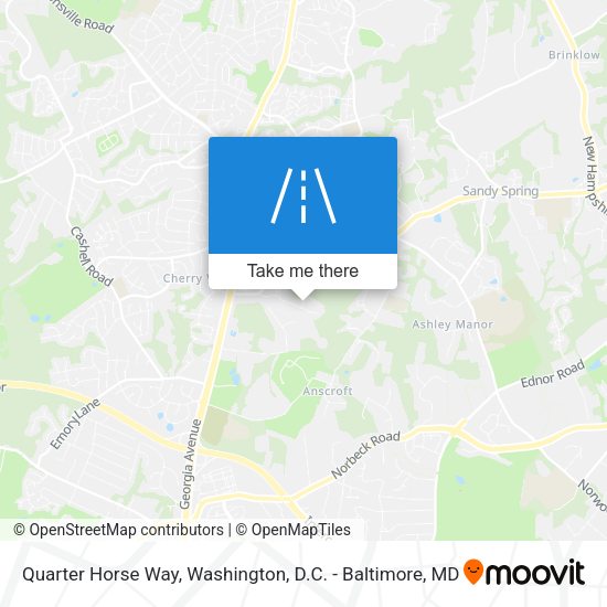 Quarter Horse Way map