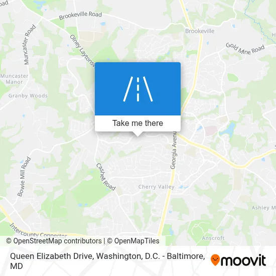 Queen Elizabeth Drive map