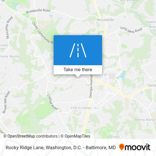 Rocky Ridge Lane map
