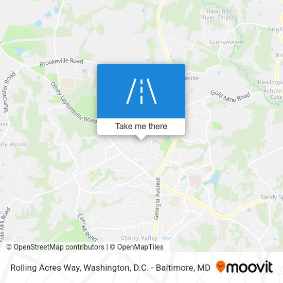 Rolling Acres Way map