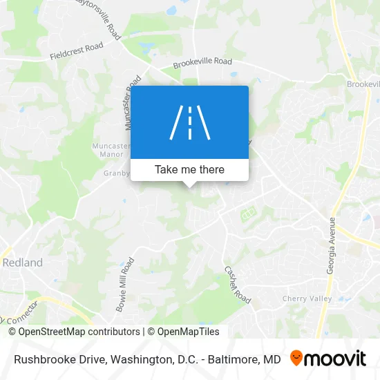 Rushbrooke Drive map