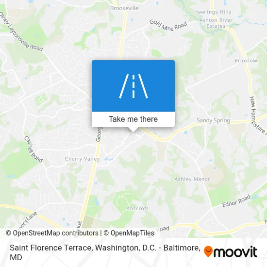 Saint Florence Terrace map